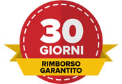 garanzia di rimborso di 30 giorni