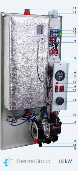 <small>Caldaia elettrica</small> 18 kW